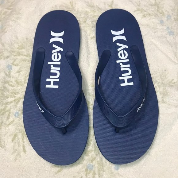 Hurley Rubber Foam Flip Flop Sandal Blue - Picture 3 of 7